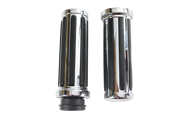 V-Twin - 28-0645 - Rail Style Throttle By Wire Grip Set